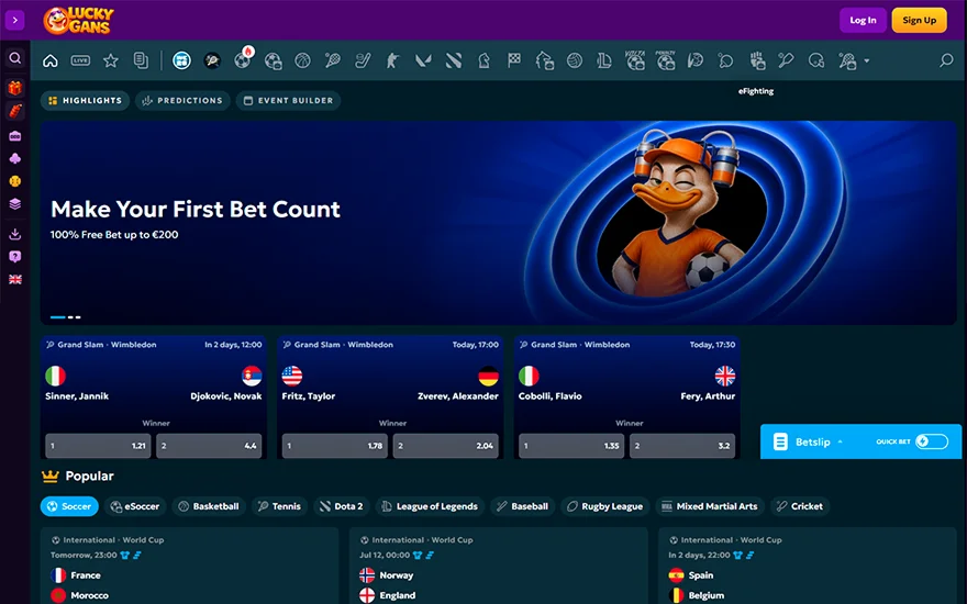 Luckygans sport